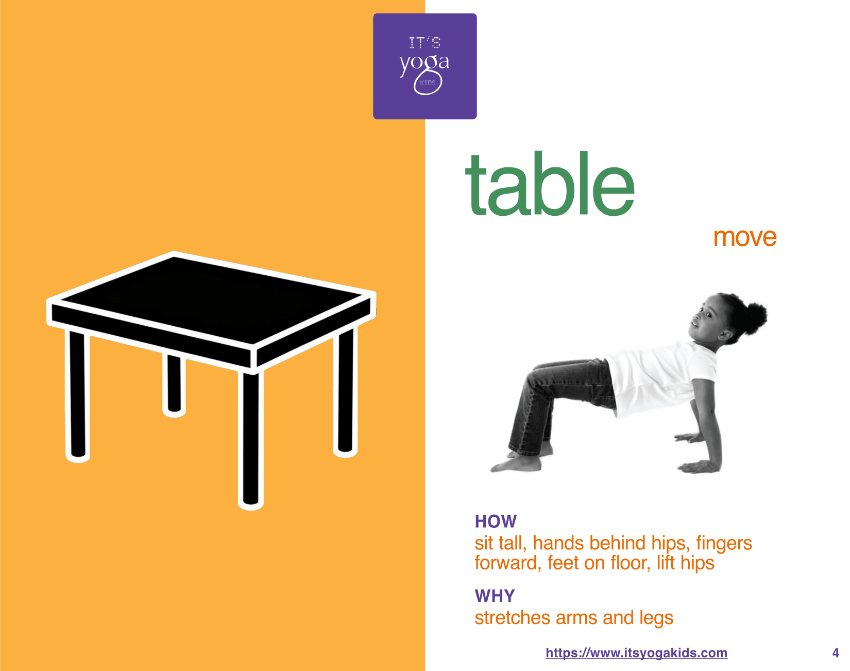 Product Card for the Table Yoga Move
