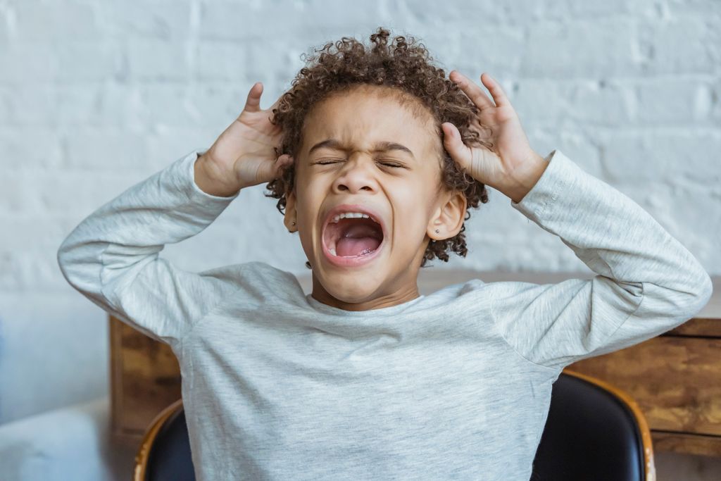 A child screaming